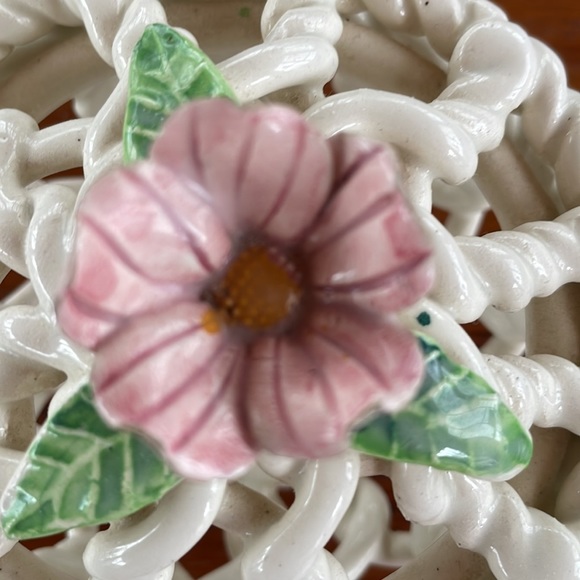 VTG Rope Porcelain Trinket Basket - Picture 7 of 7